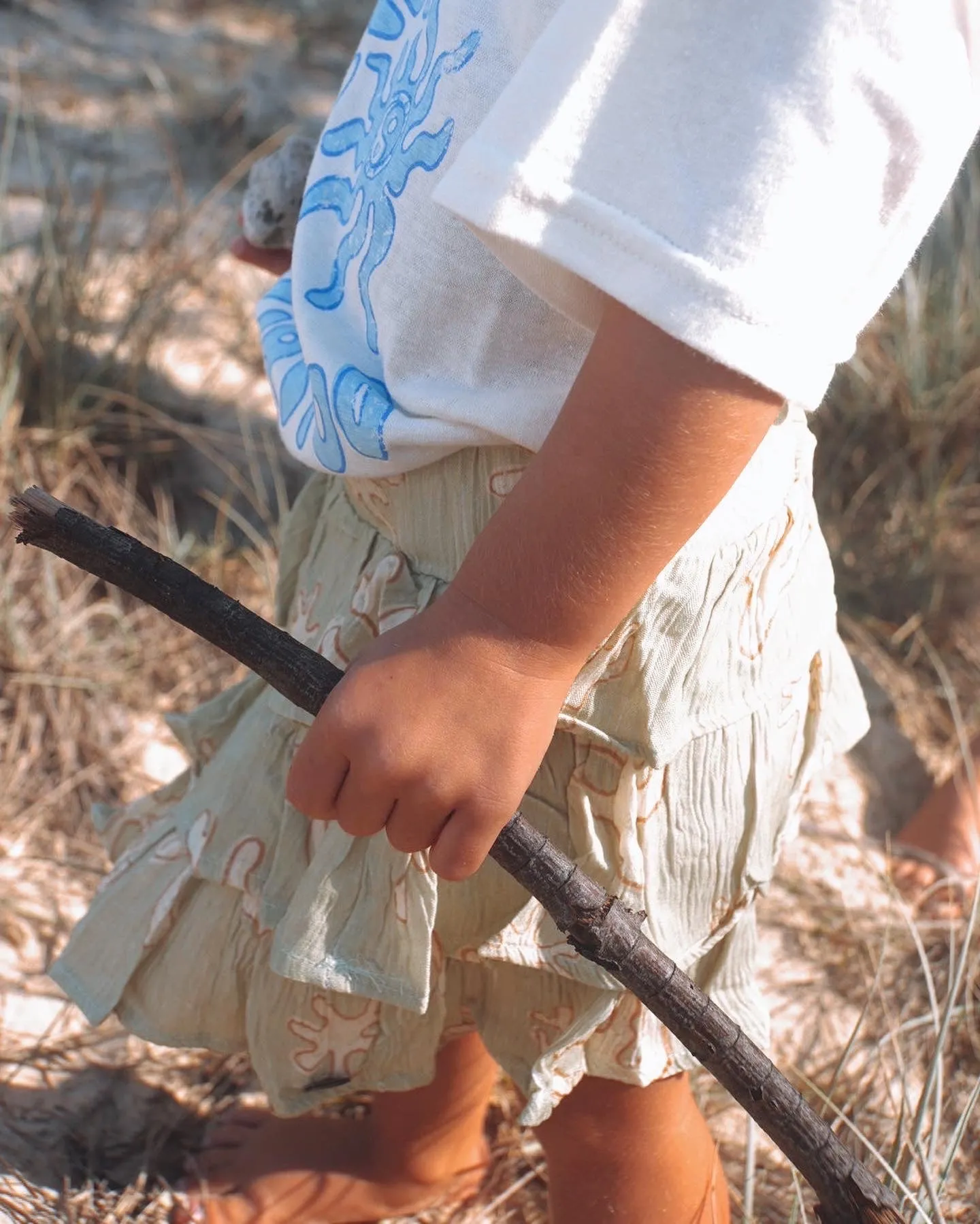 Golden Dayz summer flow skirt - Khaki
