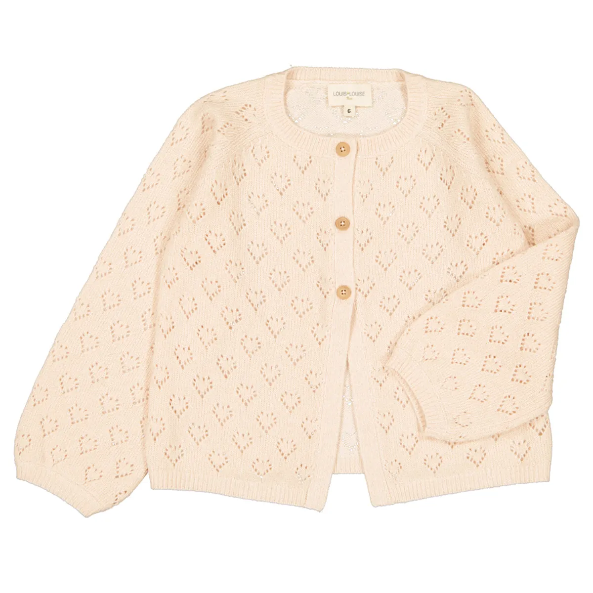 Gulsah Knitted Heart Lurex Cardigan
