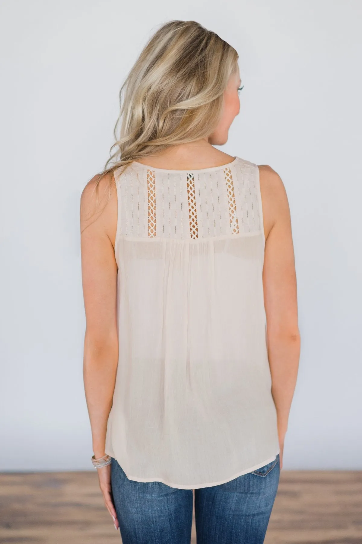 Hold You Close Blush Tank Top