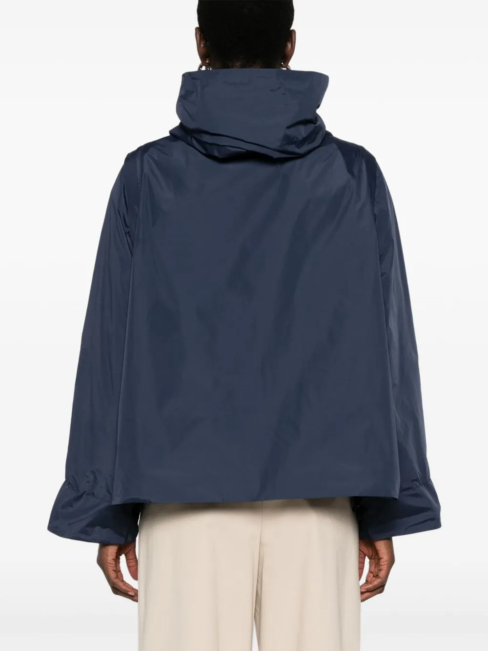 Hooded blouson jacket