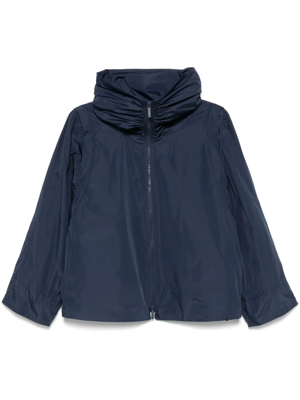 Hooded blouson jacket