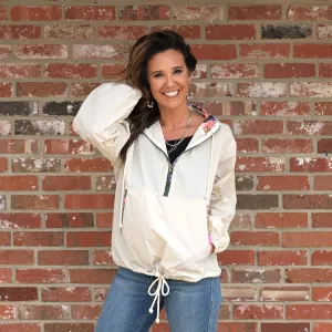 Hooded Half Zip Jacket