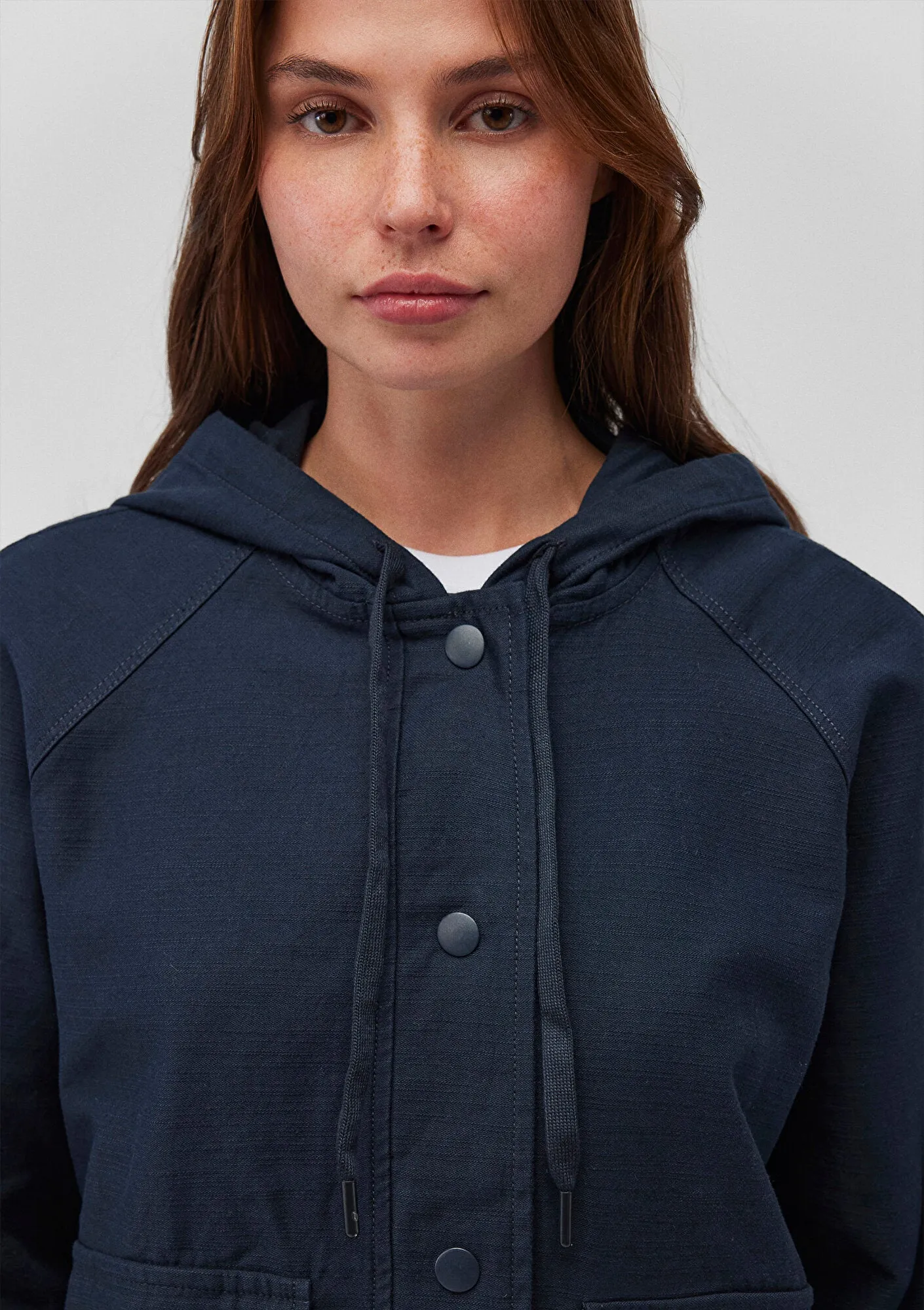 Hooded Navy Jacket