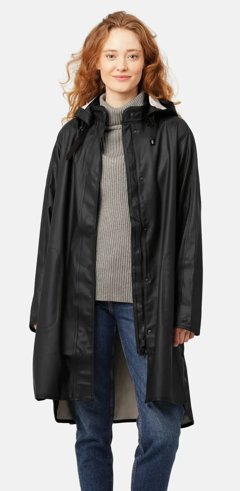 Ilse Jacobsen Light Raincoat 71 Black