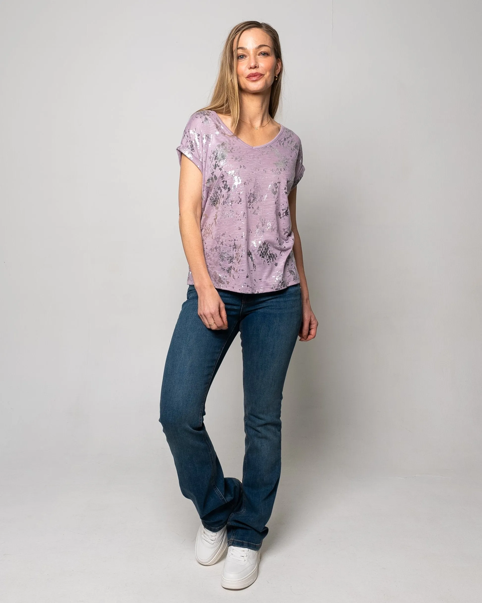 Isla Metallic Splash Tee