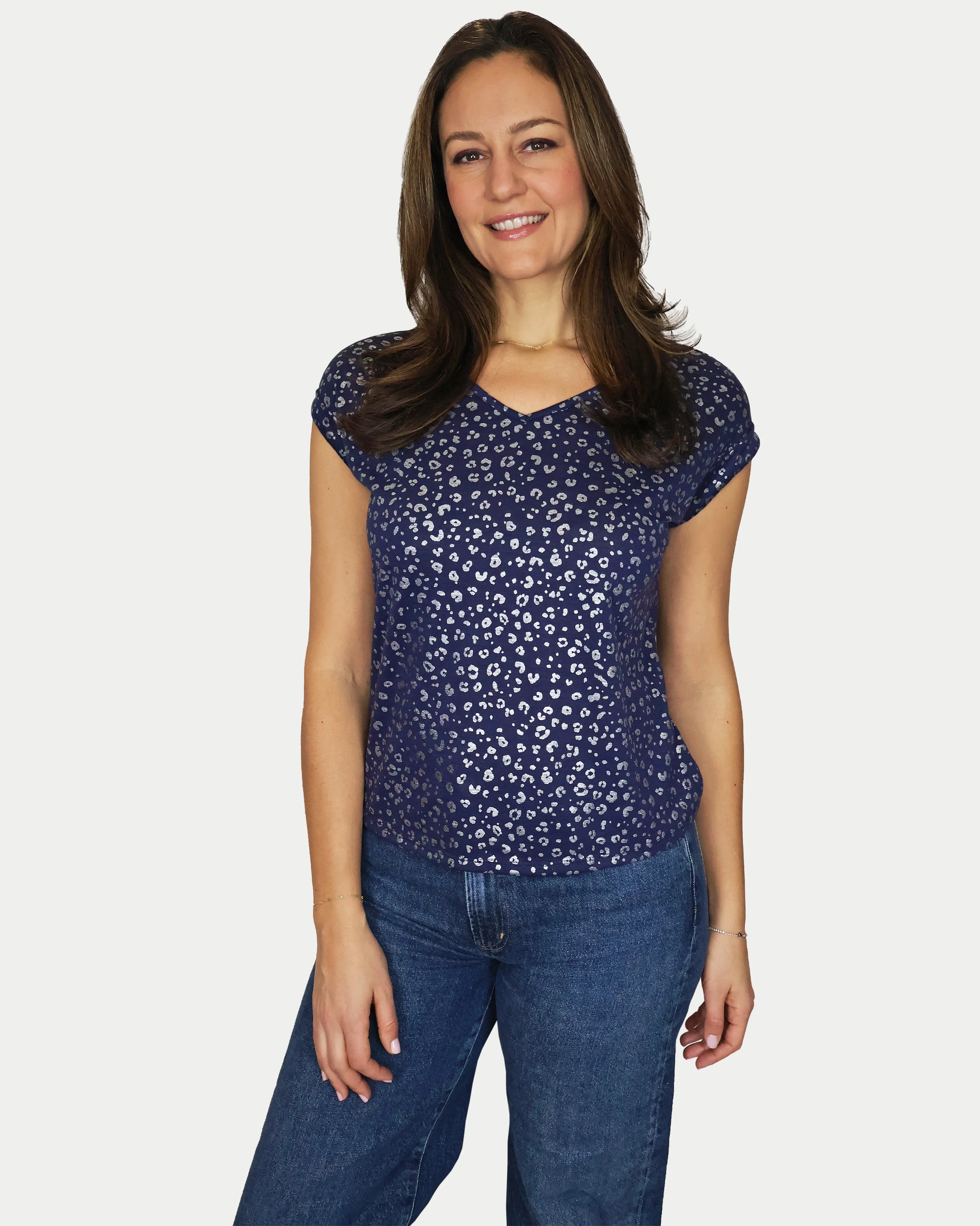 Isla Metallic Splash Tee