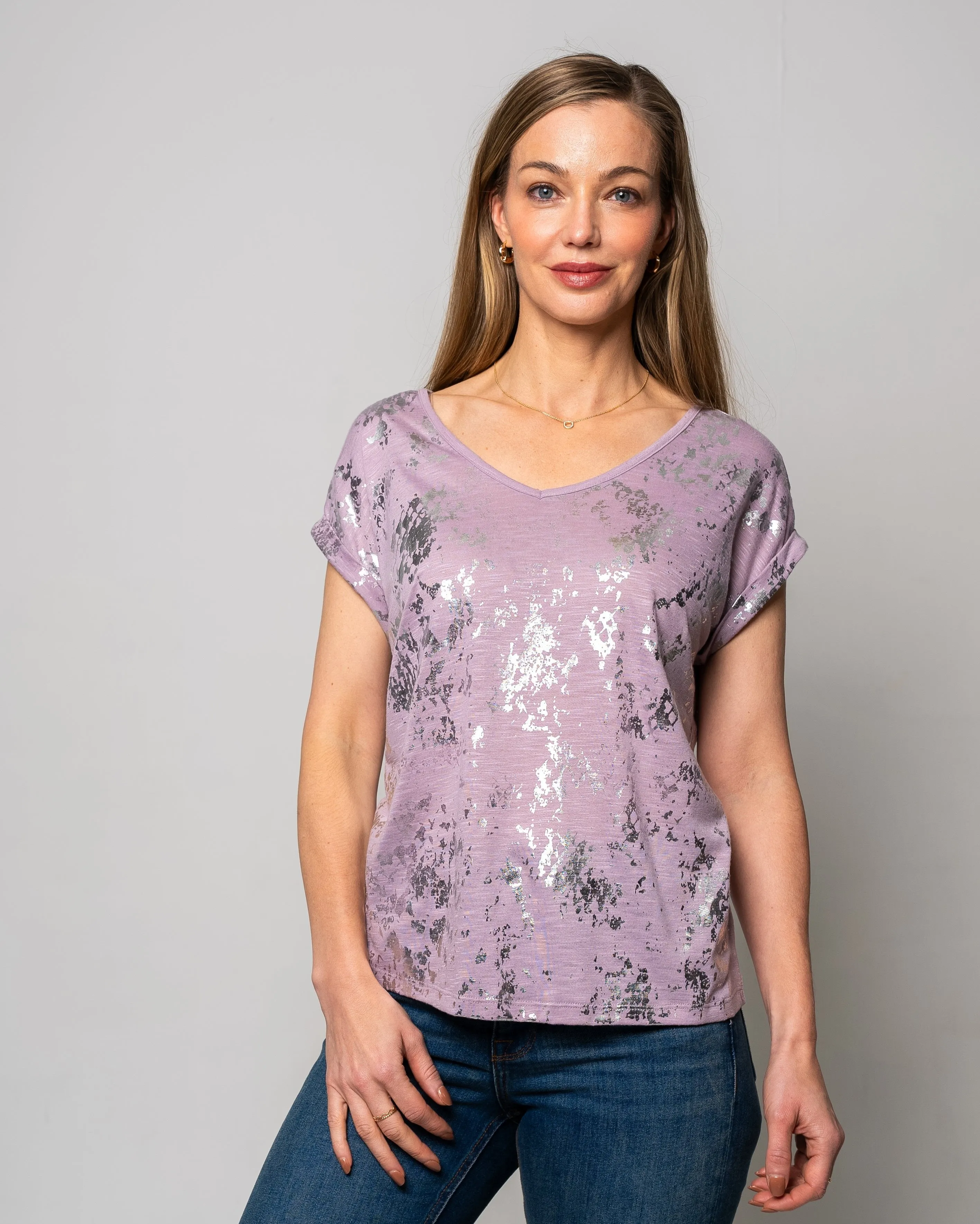 Isla Metallic Splash Tee