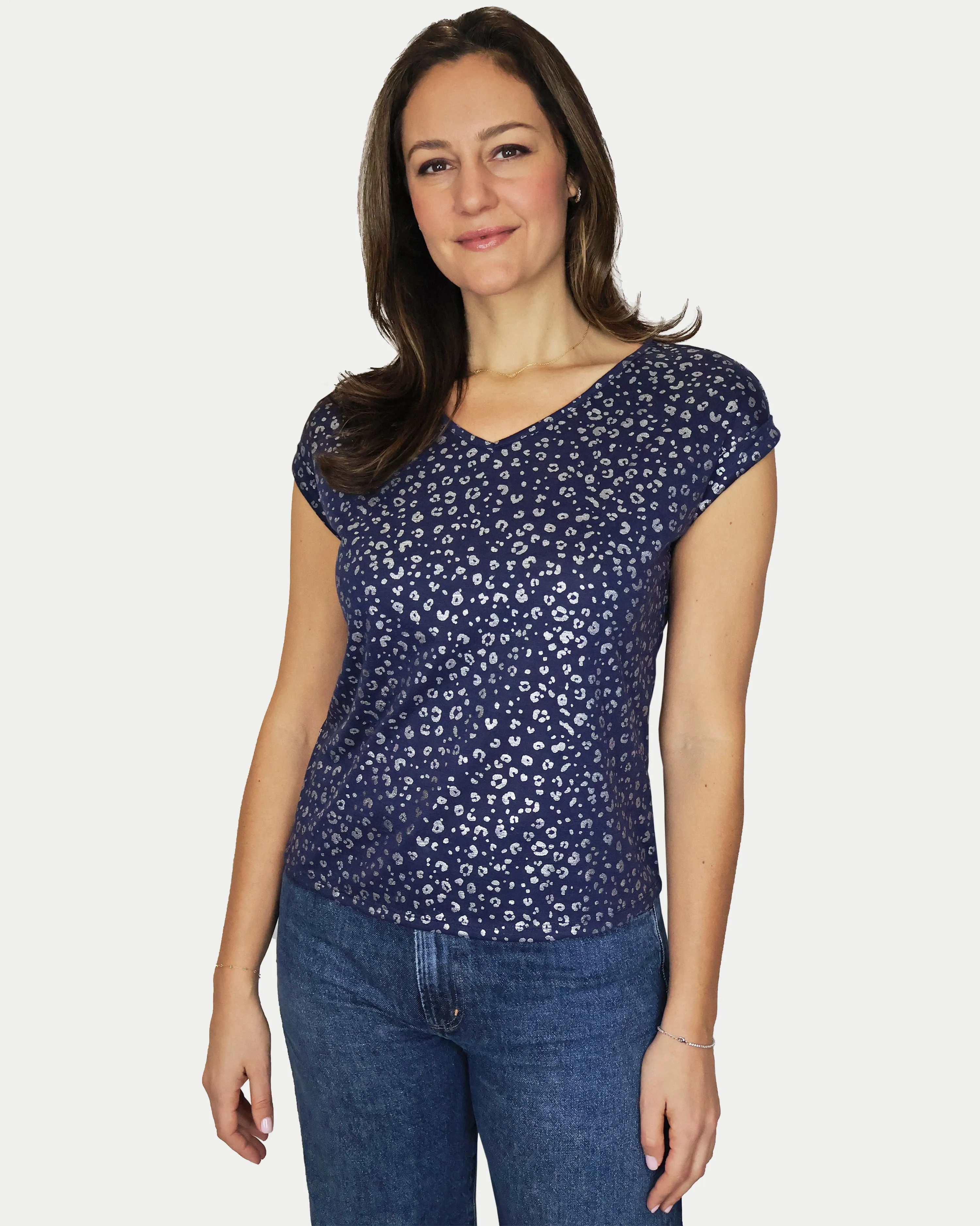 Isla Metallic Splash Tee