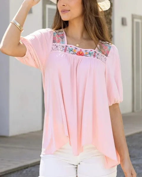 Island Embroidered Top