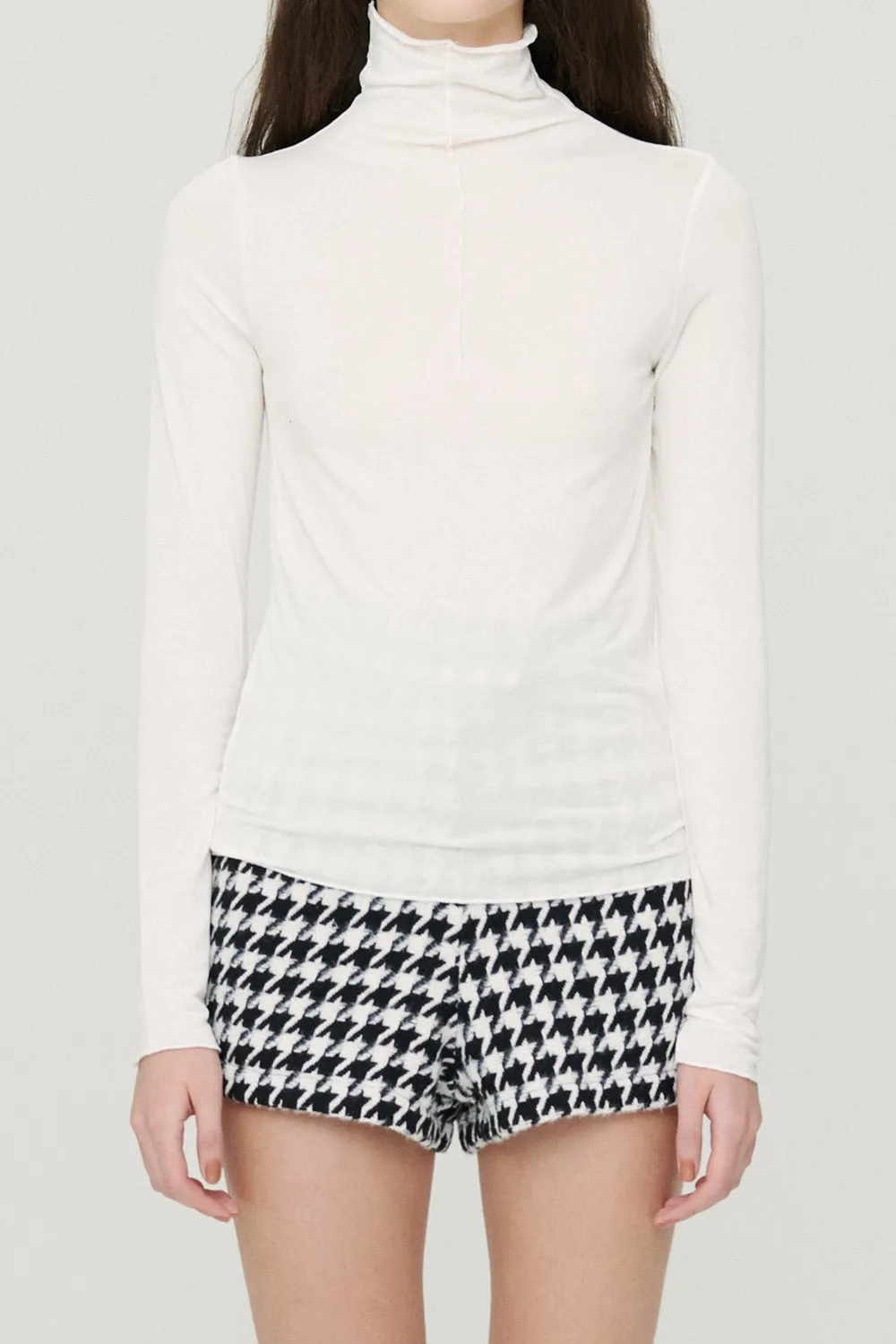 Ivy High Neck Sheer Top
