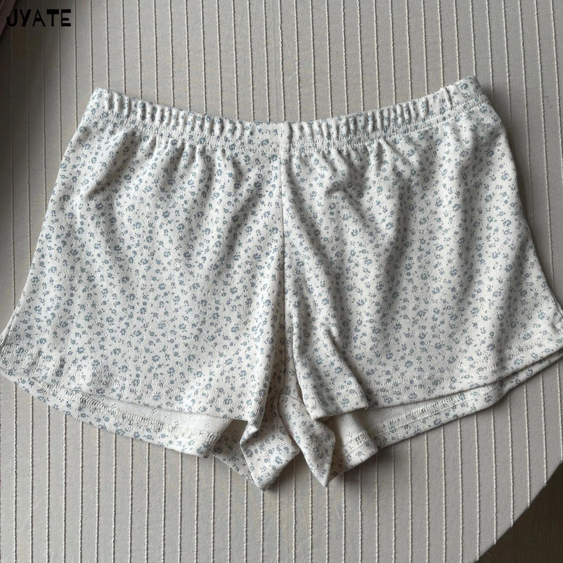 JazzHer Vintage Floral Print Eyelet Bow Cropped Vests Women Streetwear Casual Slim Lace Trim Camis Sweet Preppy Style Cute Tank Tops Y2K
