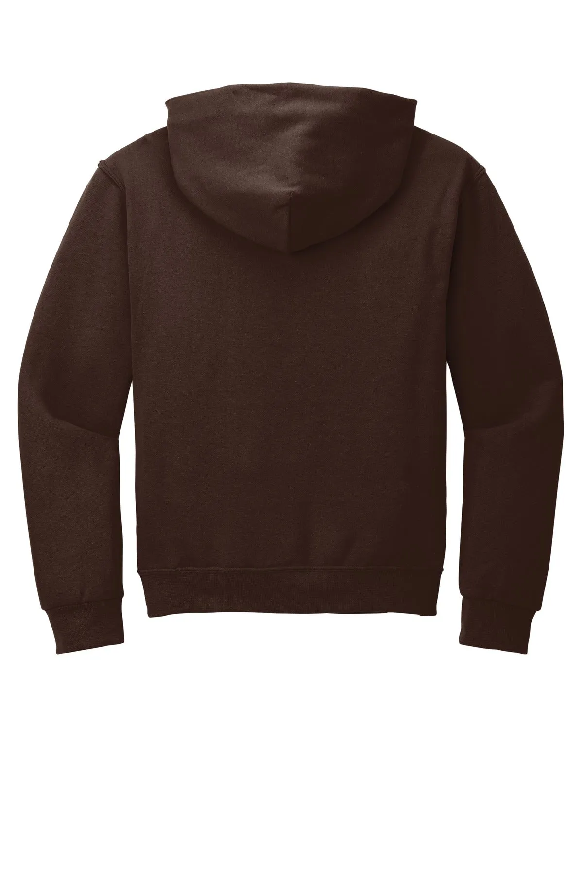 Jerzees NuBlend Pullover Hooded Sweatshirt.  996M Chocolate