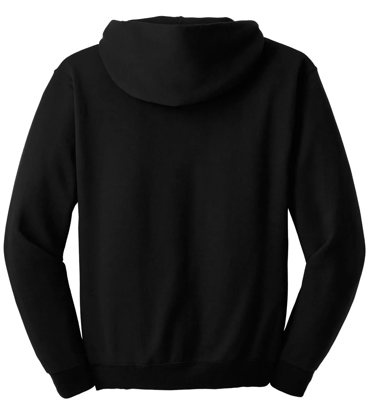Jerzees Super Sweats NuBlend Pullover Hooded Sweatshirt.  4997M Black