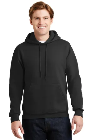 Jerzees Super Sweats NuBlend Pullover Hooded Sweatshirt.  4997M Black