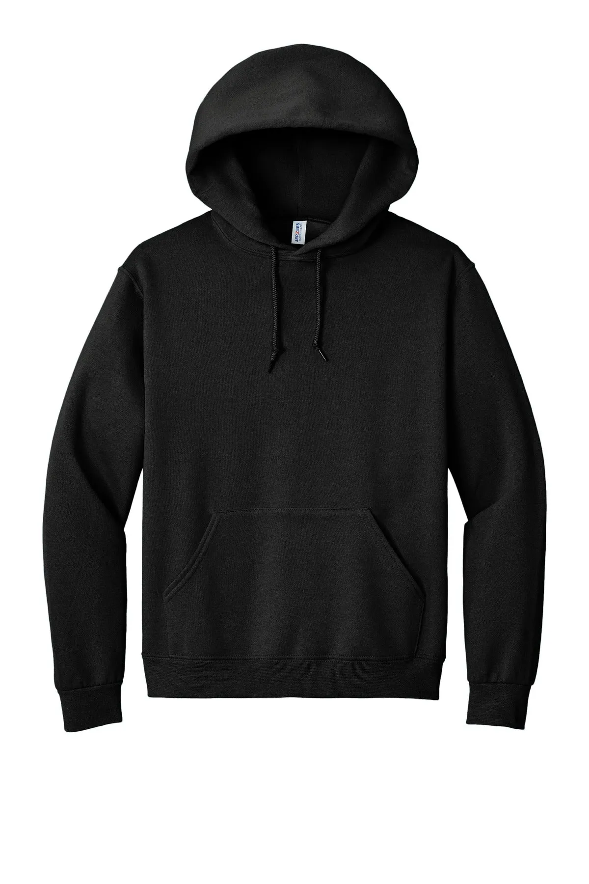 Jerzees Super Sweats NuBlend Pullover Hooded Sweatshirt.  4997M Black