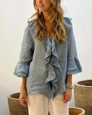 Jolie - Stylish Ruffled Blouse
