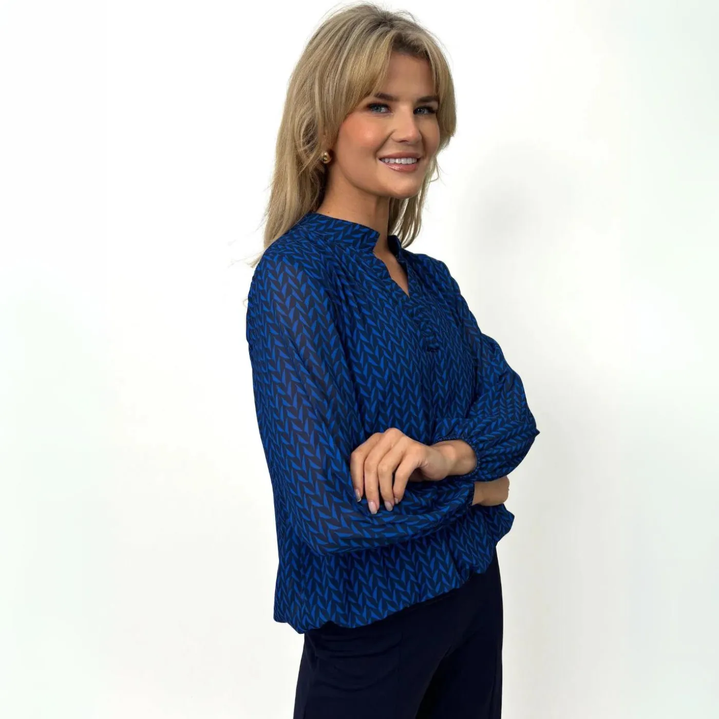Kate and Pippa Bella Band Top | Blue