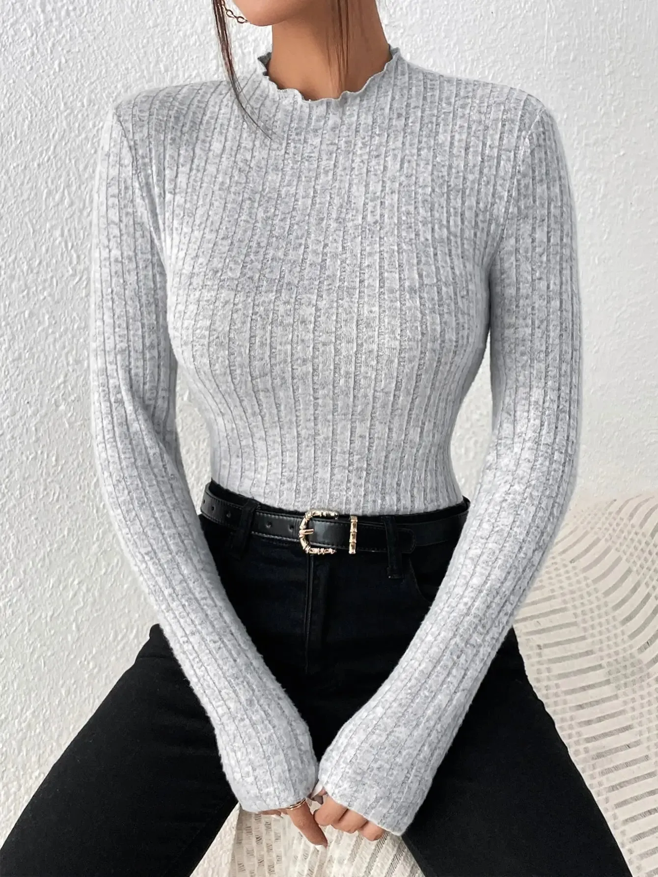 KAYLEE | RUFFLED LONG SLEEVE BODYSUIT