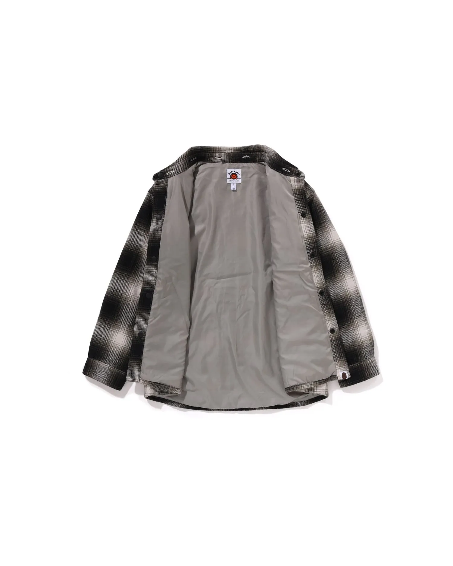 Kids Check Hooded Shirt Jacket