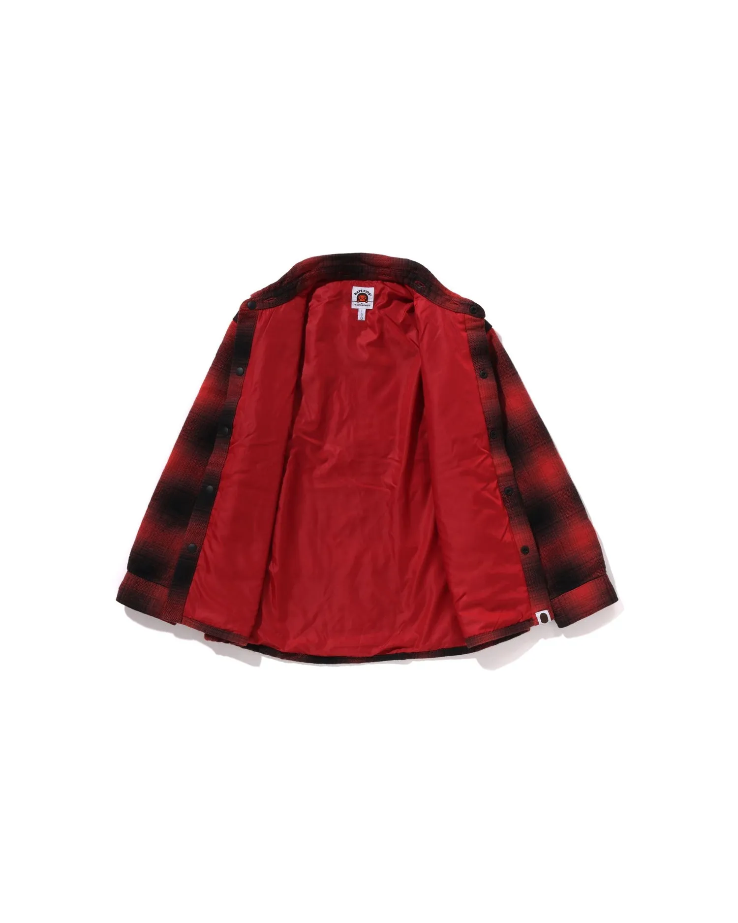 Kids Check Hooded Shirt Jacket