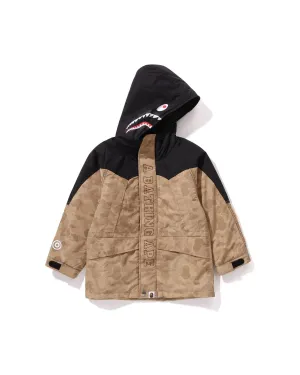 Kids Solid Camo Shark Snowboard Jacket