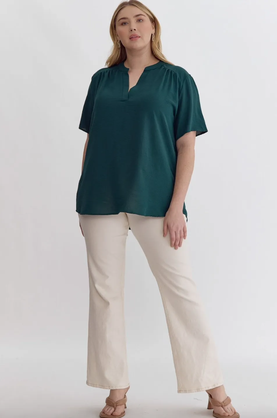 Kiwi Top -- Hunter Green (Plus)