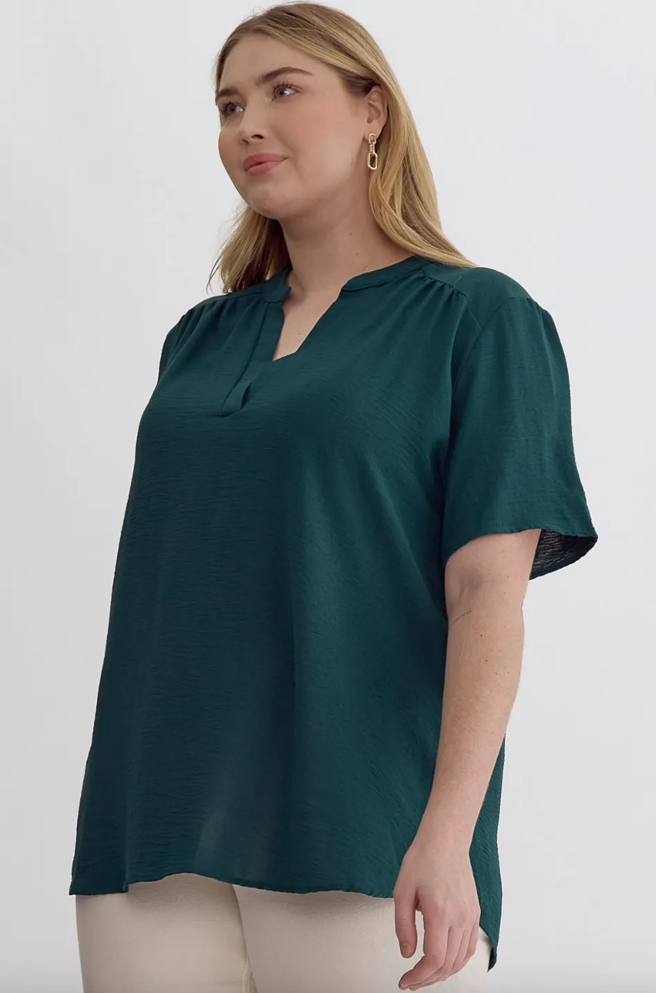 Kiwi Top -- Hunter Green (Plus)