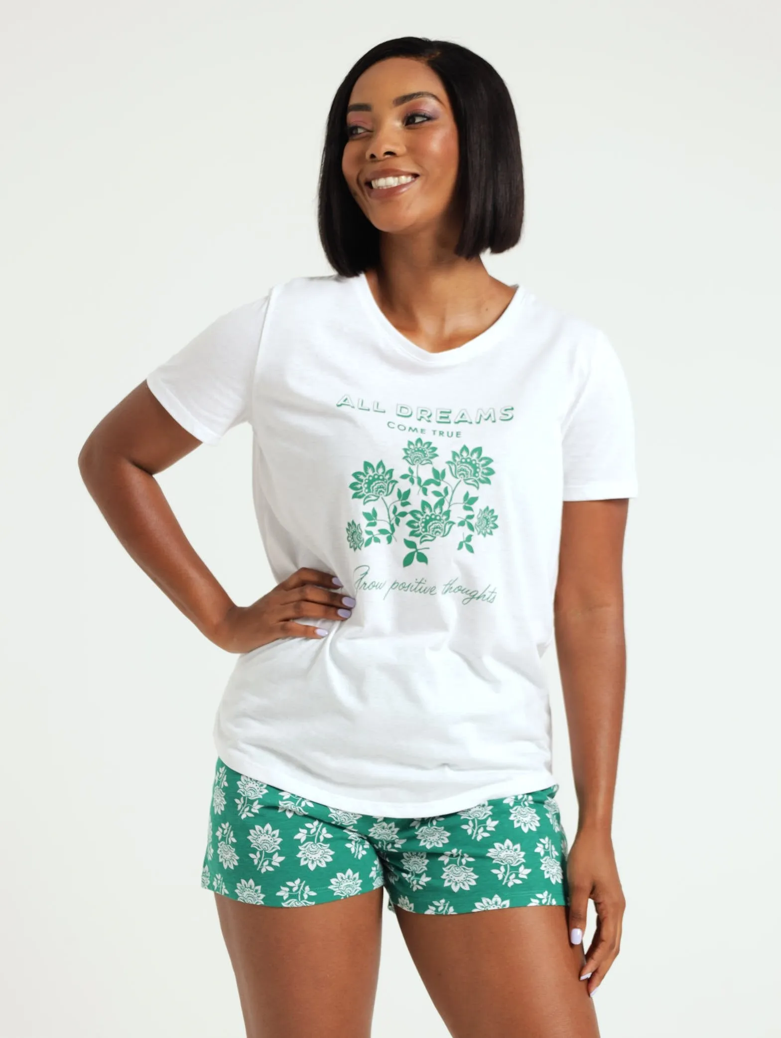 Knit Tee &  Short Sleep Set