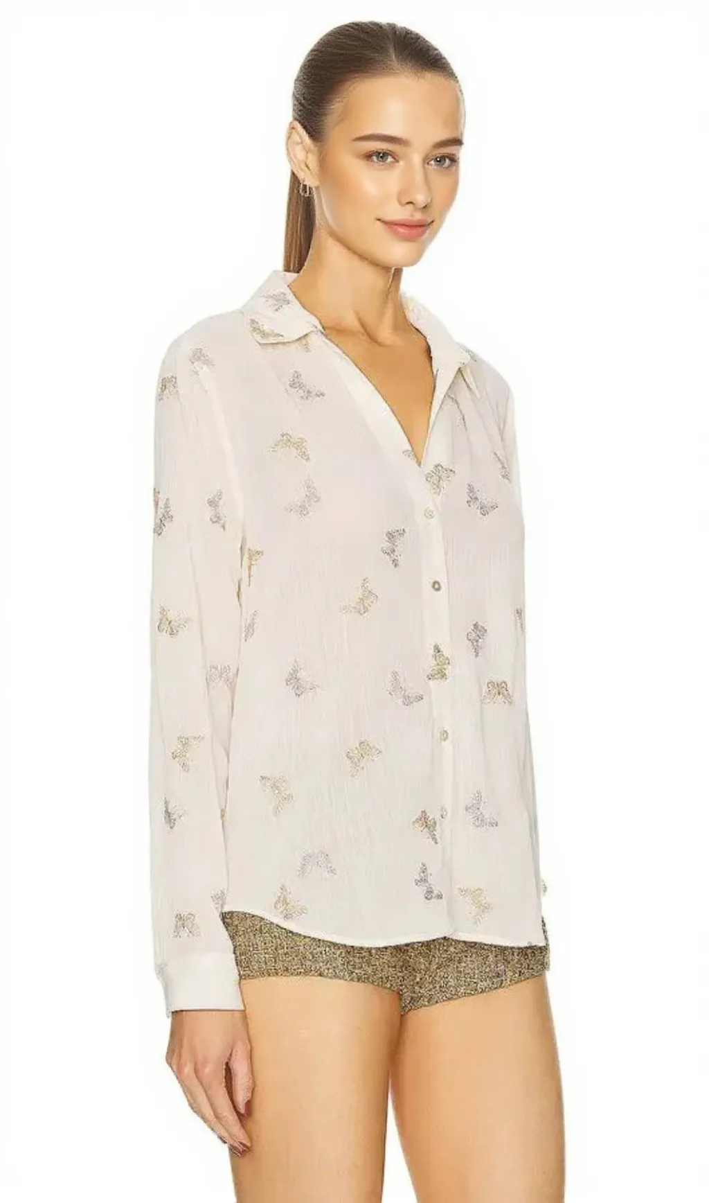 laurent blouse in white