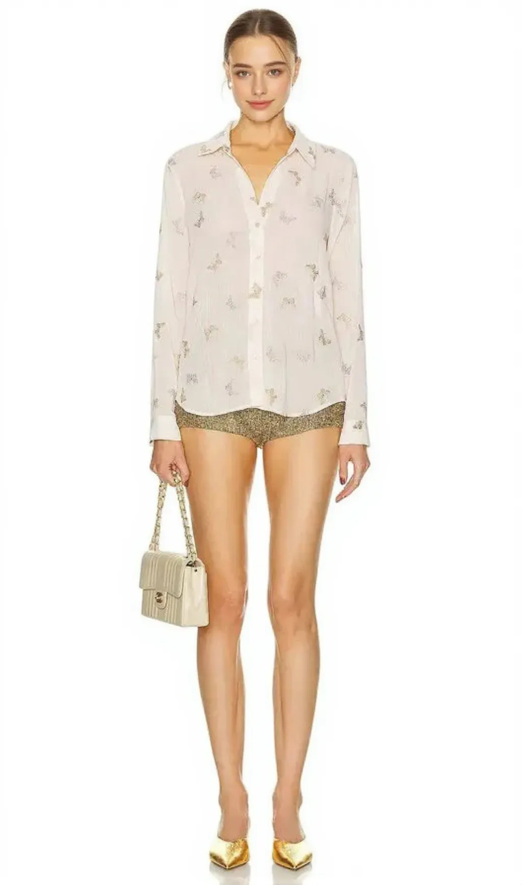 laurent blouse in white