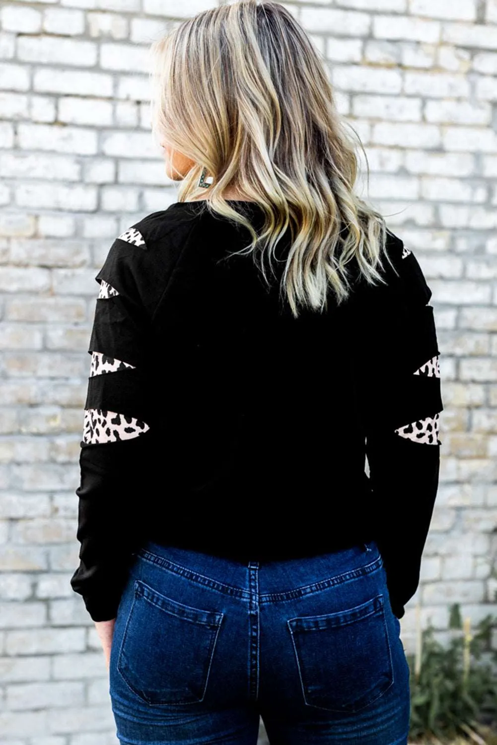 Leopard Print Patch Top
