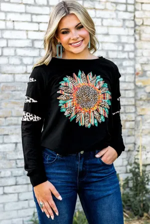 Leopard Print Patch Top