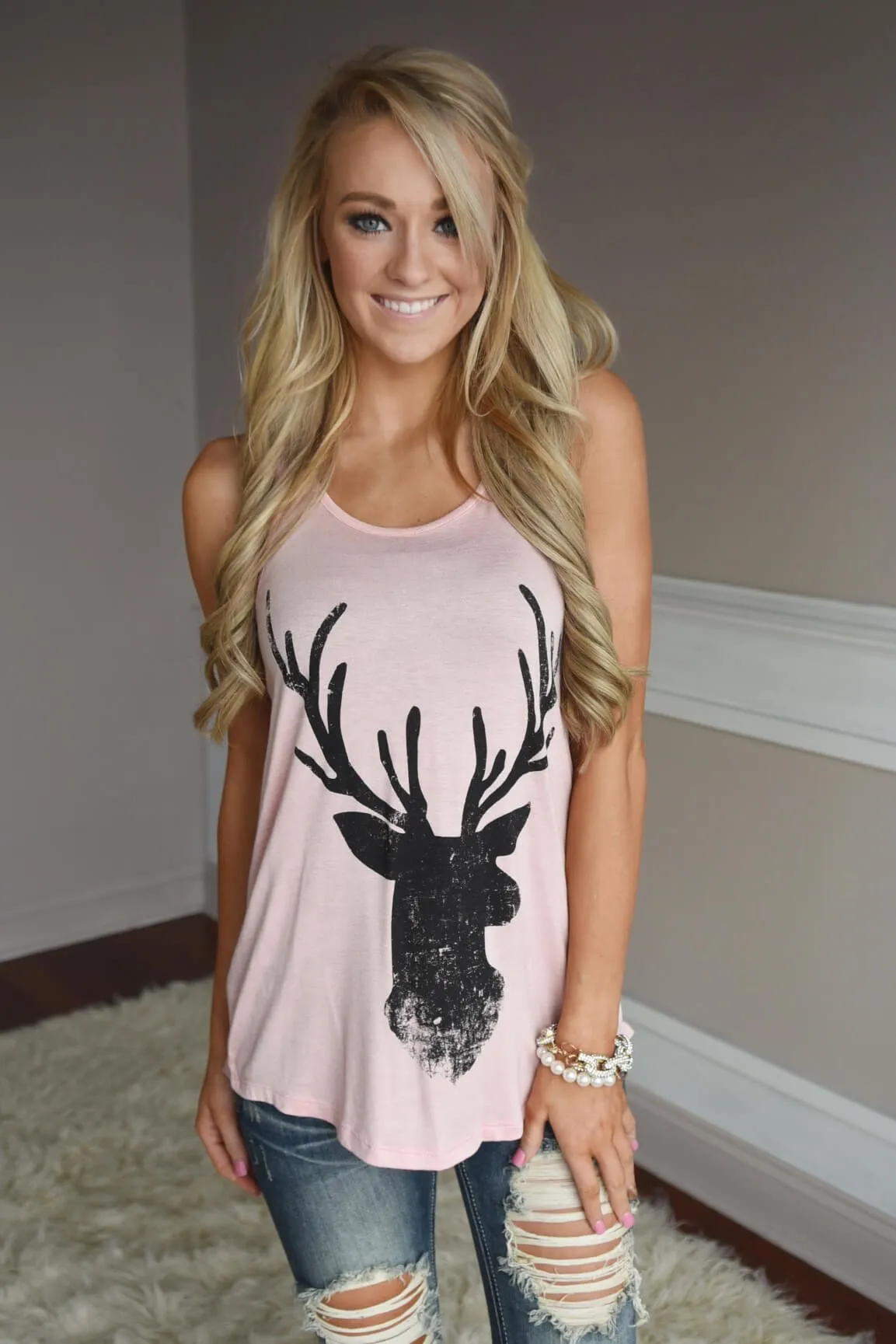 Light Pink Antler Tank