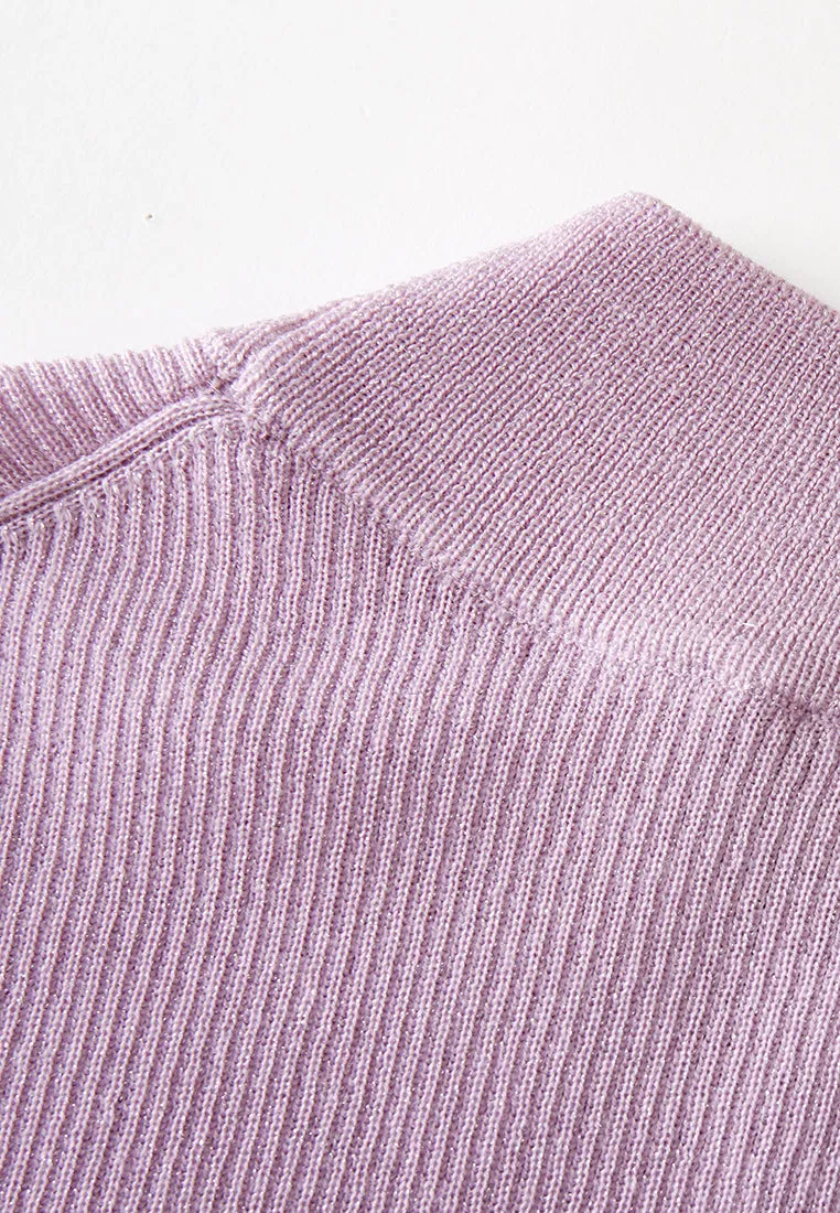 Logo-embroidered Ribbed-knit Crew-neck Top