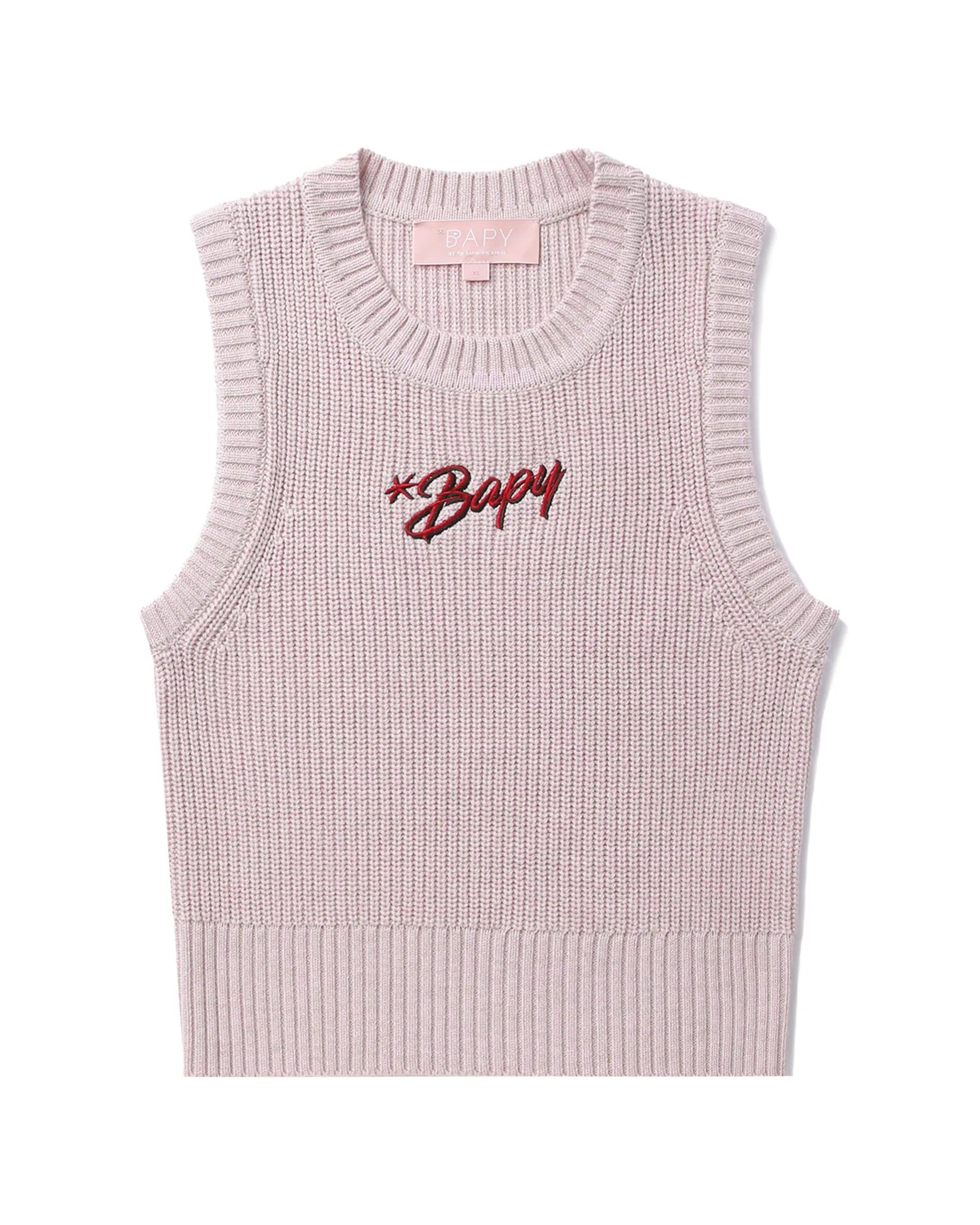 Logo knit vest