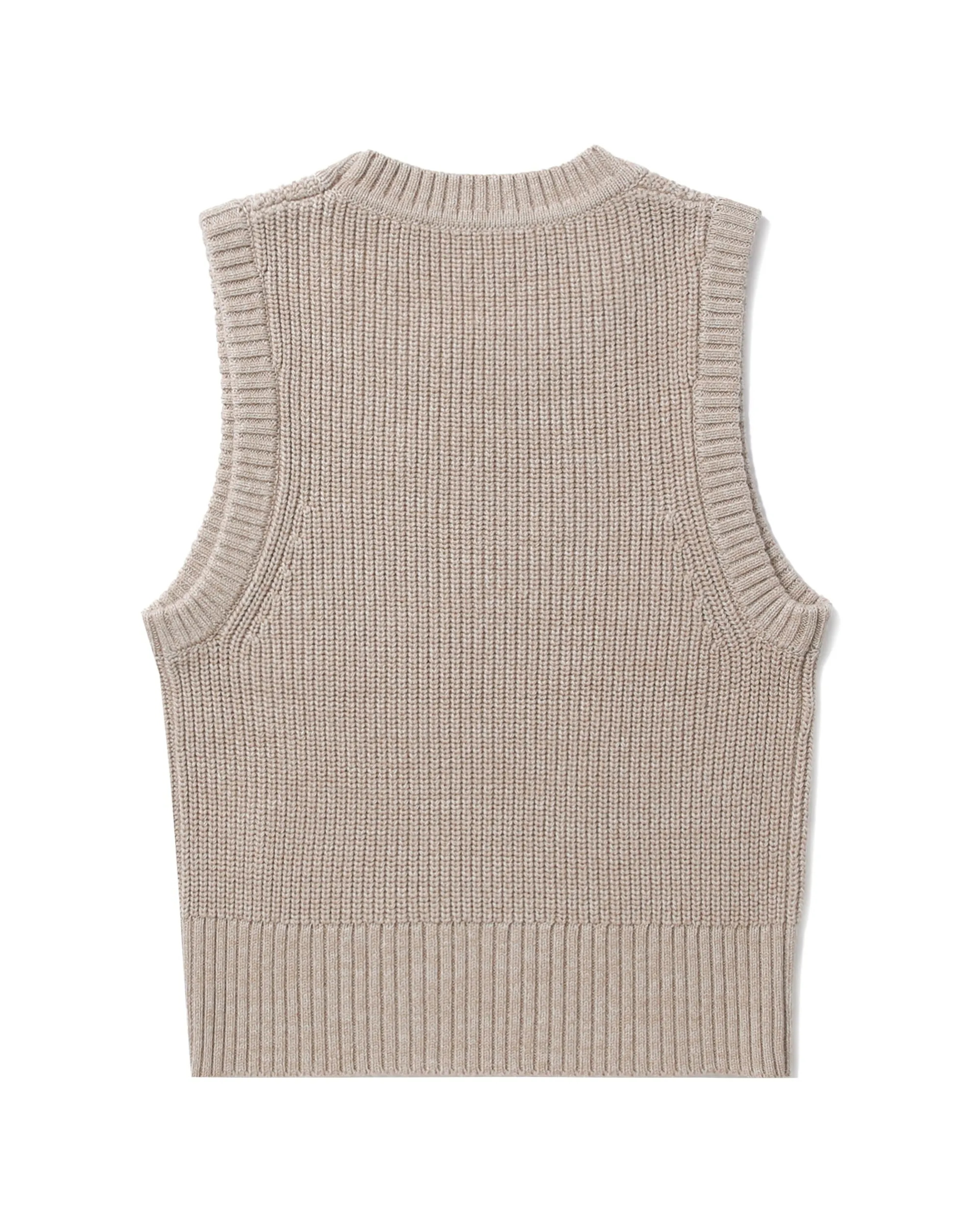 Logo knit vest