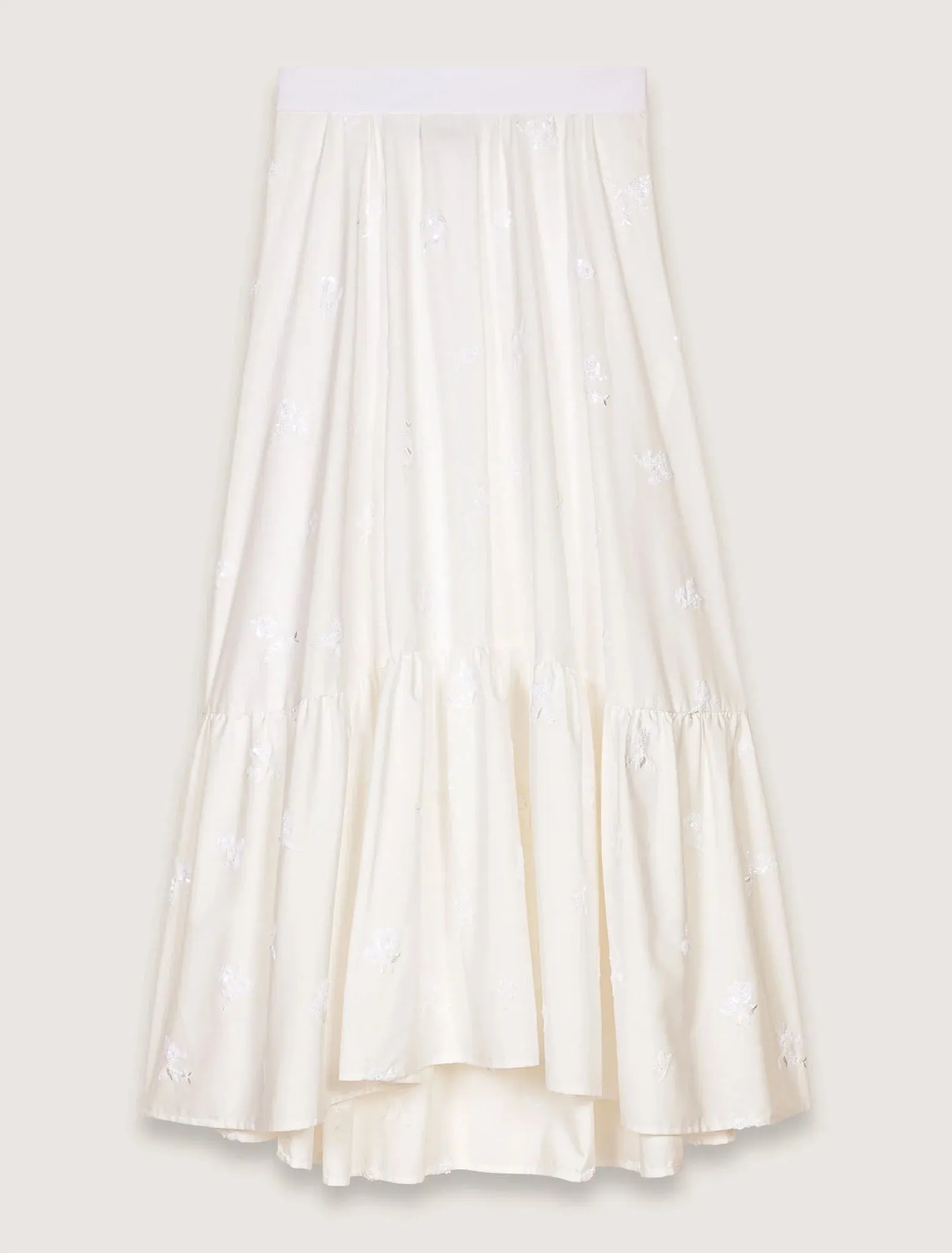 Long embroidered skirt