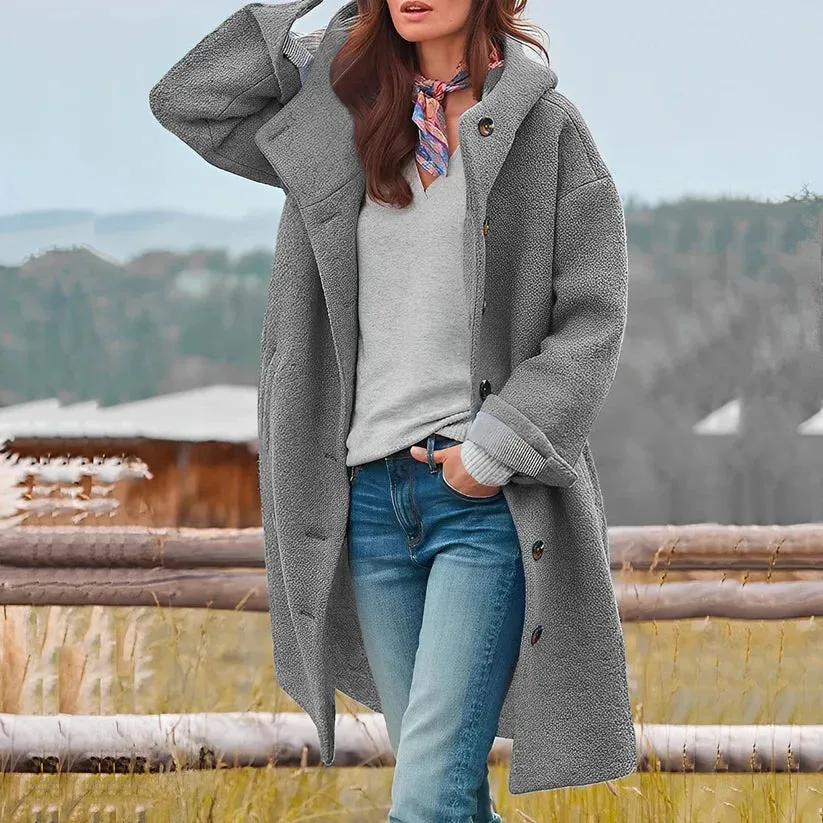 Long hooded coat, Frannie