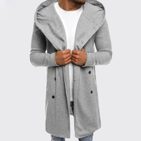 LONG HOODED SWEATSHIRT