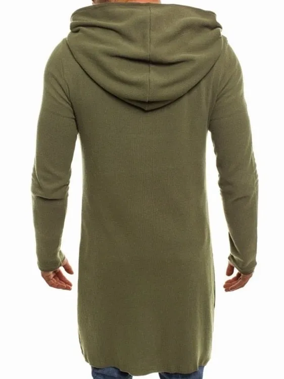 LONG HOODED SWEATSHIRT