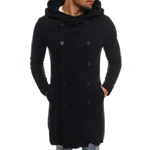 LONG HOODED SWEATSHIRT