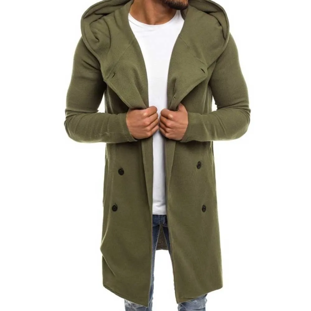 LONG HOODED SWEATSHIRT