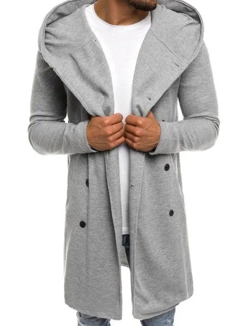 LONG HOODED SWEATSHIRT