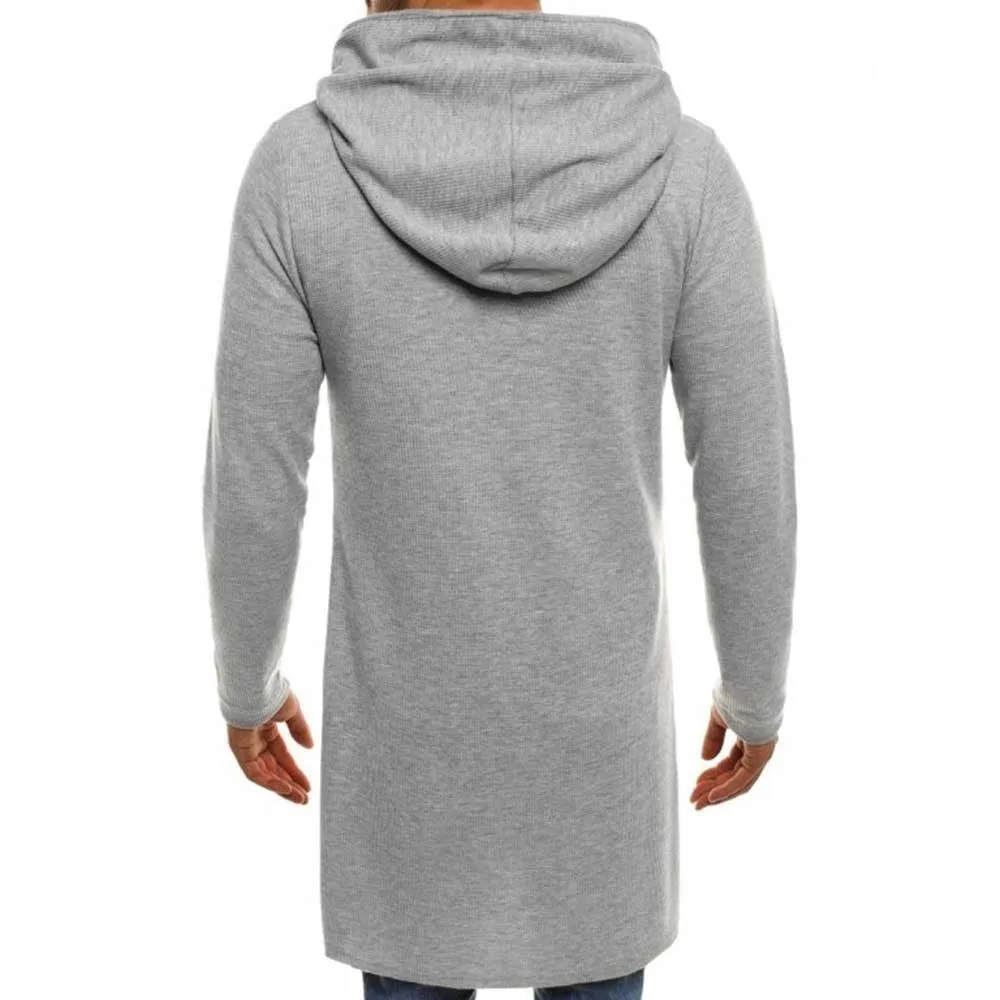 LONG HOODED SWEATSHIRT