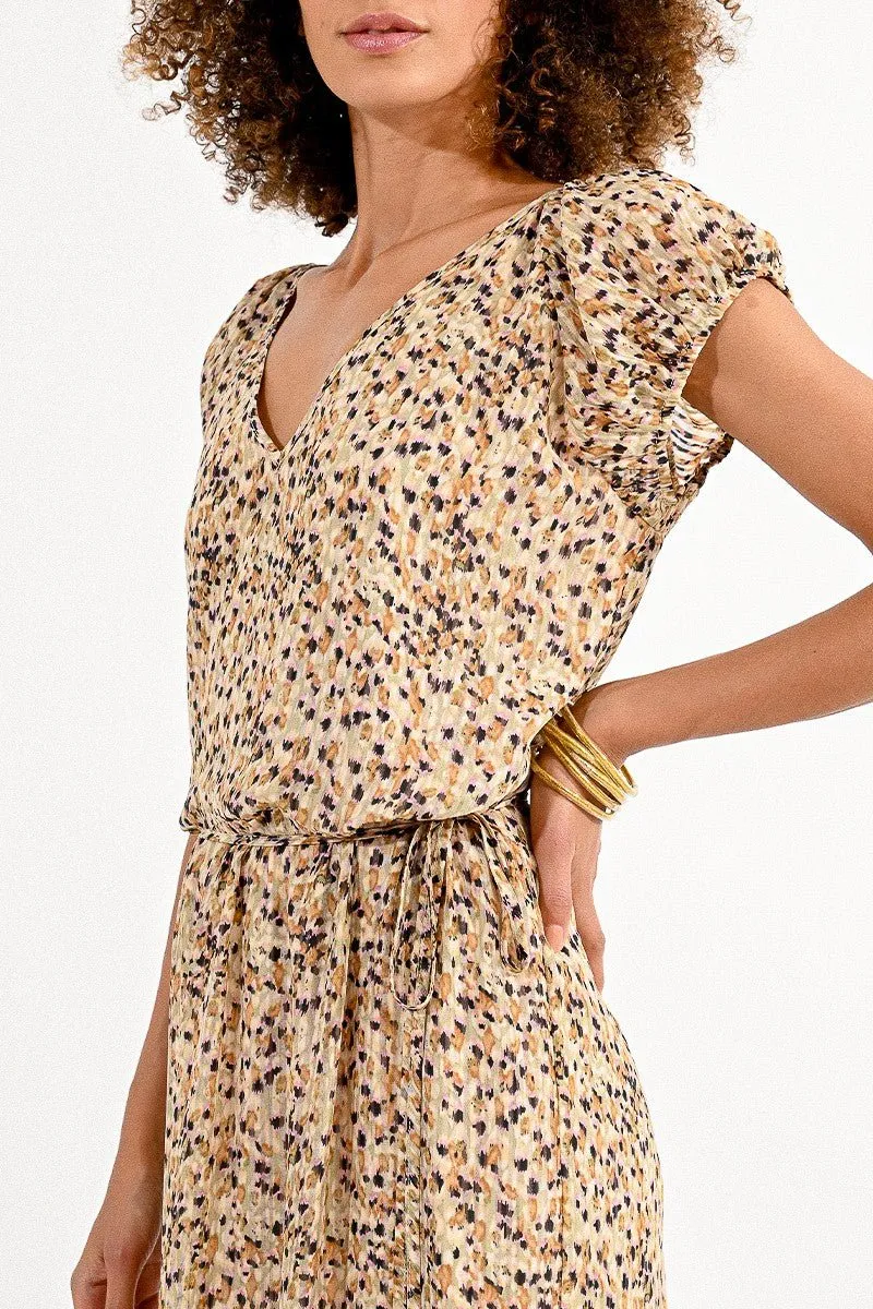 LONG PRINTED DRESS