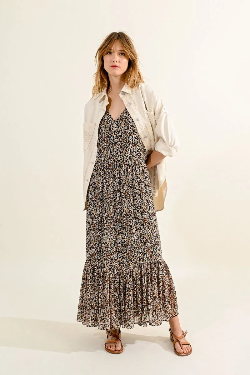 LONG PRINTED DRESS