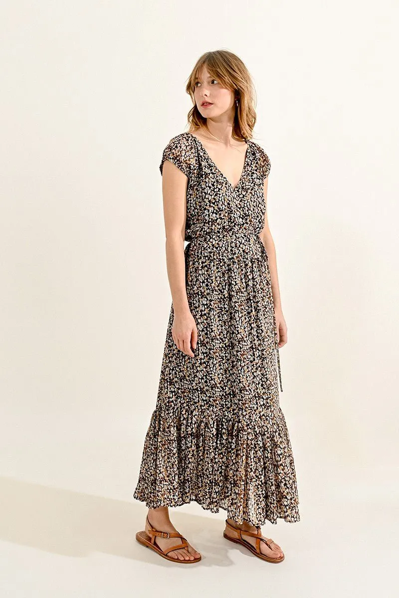 LONG PRINTED DRESS