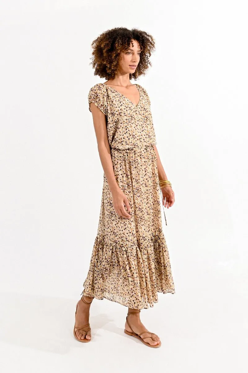 LONG PRINTED DRESS