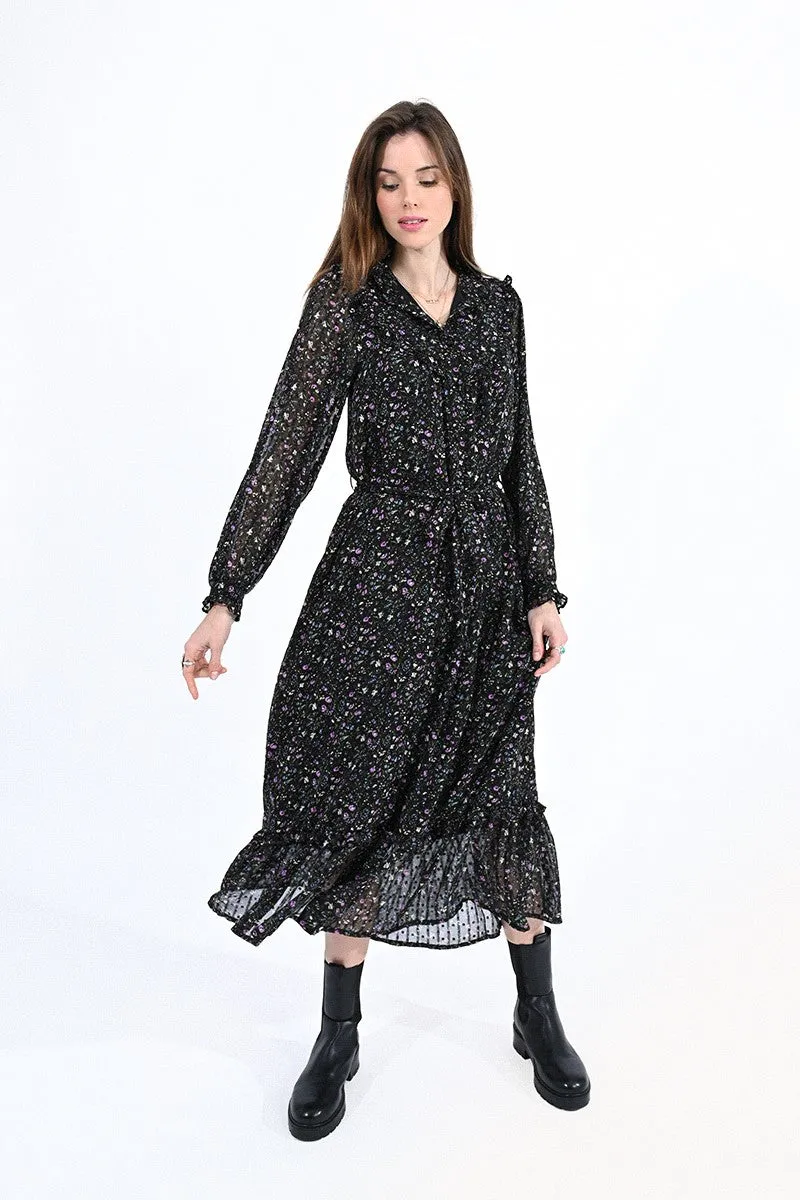LONG PRINTED SHIRTDRESS