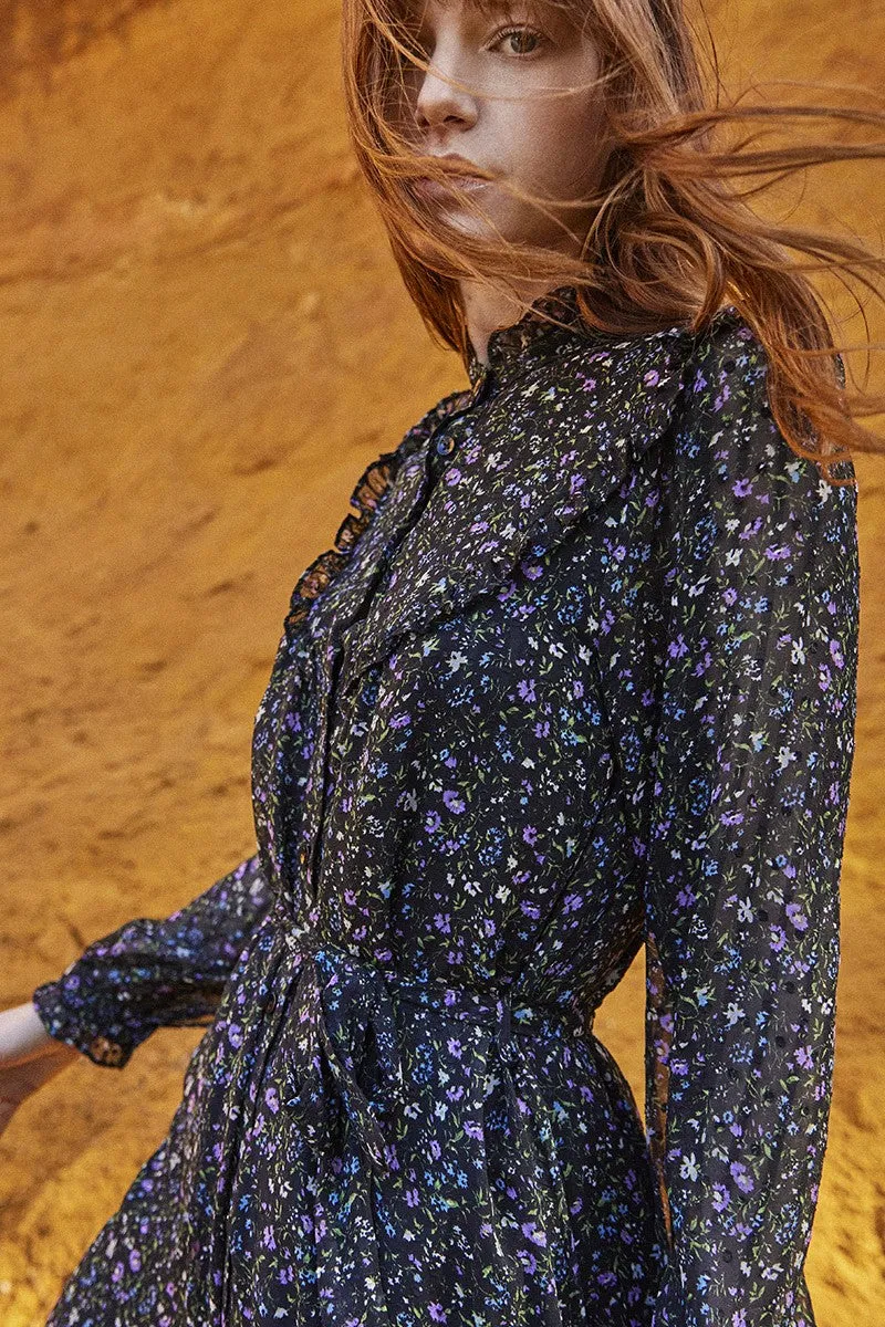 LONG PRINTED SHIRTDRESS